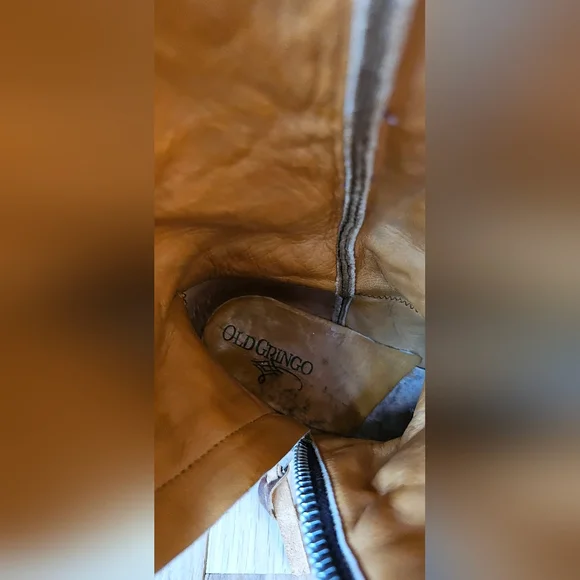 **Rare** Old Gringo Embroidered Brown Razz Boots Size 9m - Picture 14 of 16